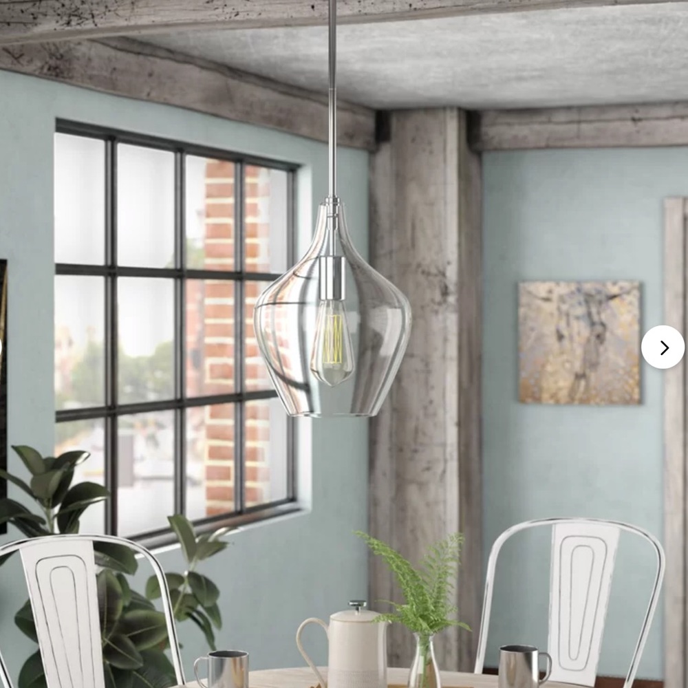 NIB Teardrop Pendant Light - Picture 3 of 5
